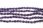 Amethyst Oval Natural 8 x 11 mm Gemstone Beads