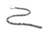 Map Jasper Round Gemstone Beads, 16 inches Strand