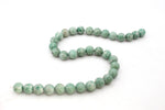 Green Jasper Round Gemstone Beads 16" Strand