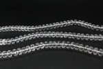 Clear Quartz Rondelle Faceted Gemstone beads 16"Strand