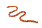 Red Aventurine Round Gemstone Beads 16" Strand