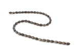 Chocolate Jasper Barrel 6 x 10 mm Gemstone Beads