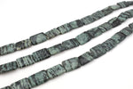 Green Zebra Jasper Square Flat 18 x 25 mm Gemstone Beads