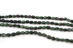 Ruby Zoizite Rectangle 6 - 8 mm Gemstone Beads