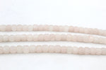 Rose Quartz Cube 6 mm Gemstone Beads