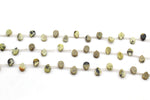 Feldpath Graphic Drop8 x 10 mm Gemstone Beads