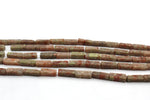 Autumn Jasper Rectangle 4 x 13 mm Gemstone Beads