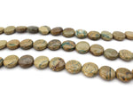 Green Lime Jasper Coin 16 x 30 mm Gemstone Beads