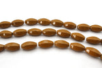 Muddy Jasper Oval Faceted 16 x 30 mm Gemstone Beads