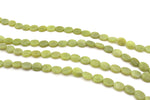 Olive Jade Oval Flat 10 x 12 mm Gemstone Beads