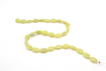 Olive Jade Oval Flat 10 x 14 mm Gemstone Beads