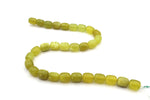 Olive Jade Barrel 12 x 14 mm Gemstone Beads