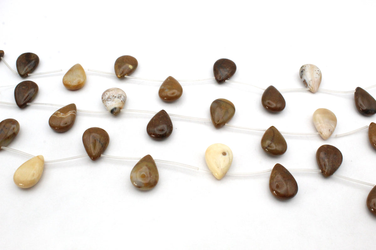 Madagascar Jasper Drop Side Hole 18 mm Gemstone Beads