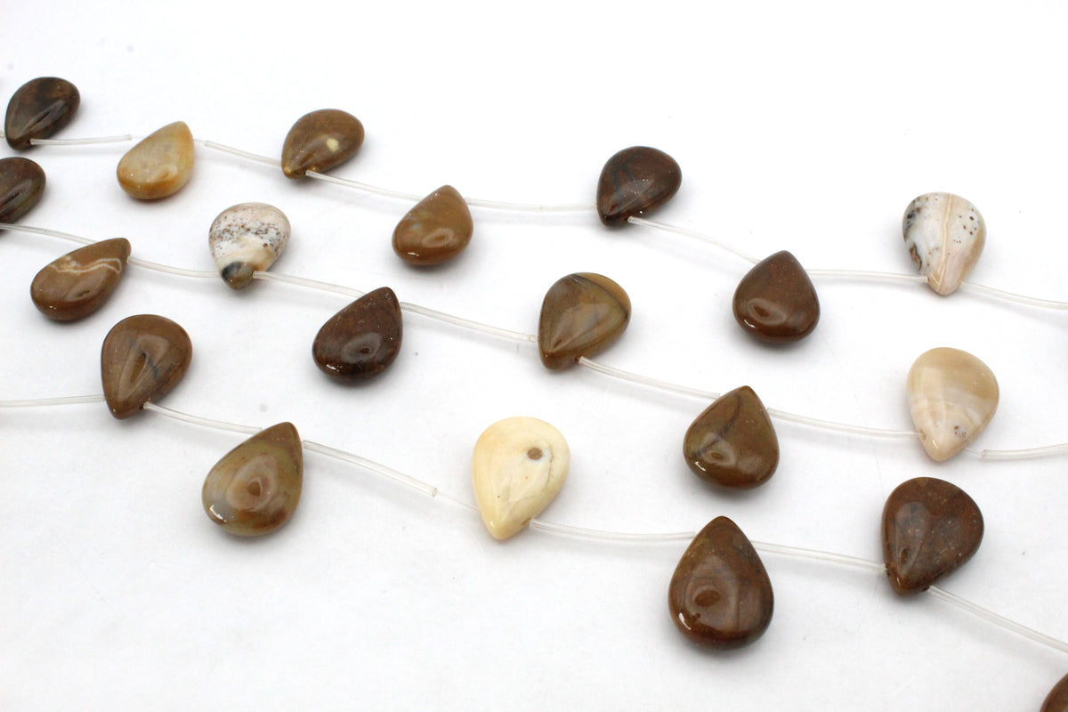 Madagascar Jasper Drop Side Hole 18 mm Gemstone Beads