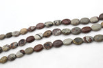 Leopard Skin Jasper Oval Flat 10 x 14 mm Gemstone Beads