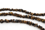 Brown Tiger Eye Chips Gemstone Beads