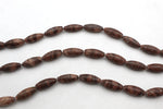 Coco Jasper Tube Oval 10 x 26 mm Gemstone Beads 16" Strand