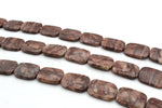 Coco Jasper Square Flat 18 x 25 mm Gemstone Beads 16" Strand