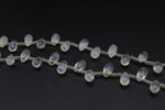 Pineaplle Quartz Drop Side 6 - 8 mm Gemtone 16" Strand