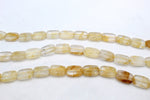 Citrine Square Flat 15 x 20 mm Gemstone Bead 16" Strand