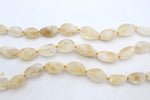 Citrine Rough Faceted Gemstone Beads 16" Strand