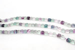 Flourite Square Flat 8 x 8 mm Gemstone Beads 16" Strand