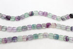 Flourite Square Flat 12 x 12 mm Gemstone Beads 16" Strand
