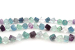 Flourite Cube 12 mm Gemstone Beads 16" Strand