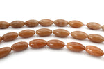 Red Aventurine Oval 15 x 31 mm Gemstone Beads 16" Strand