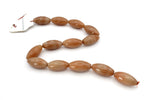 Red Aventurine Oval 15 x 31 mm Gemstone Beads 16" Strand