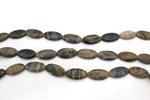 Rusian Jasper Oval Flat 17 x 34 mm Gemstone Beads 16" Strand