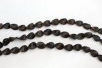 Burned Oval Flat Screw 15 x 20 mm Gemstone Beads 16" Strand