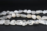 Crystal Quartz Irregular Medium Gemstone Beads 16" Strand