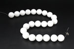 White Onyx Round Gemstone Beads 16" Strand