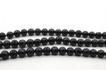 Black Jade ( Dyed ) Round Faceted Gemstone Beads 16" Strand