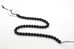 Black Jade ( Dyed ) Round Faceted Gemstone Beads 16" Strand