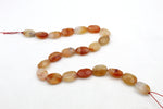 Cornelian Oval Flat Faceted 13 x 18 mm Gemstone Beads 16" Strand