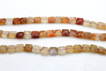 Cornelian Square 10 x 10 mm Gemstone Beads 16" Strand