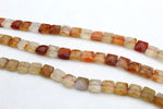 Cornelian Square 10 x 10 mm Gemstone Beads 16" Strand