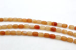 Cornelian Barrel 8 x 12 mm Gemstone Beads 16" Strand