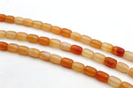 Cornelian Barrel 8 x 12 mm Gemstone Beads 16" Strand