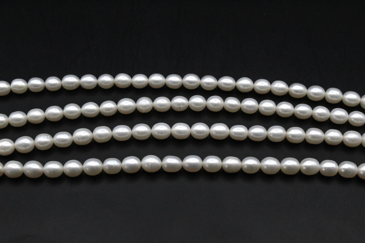 Fresh Water Pearl Oval Rice 6 - 8 mm