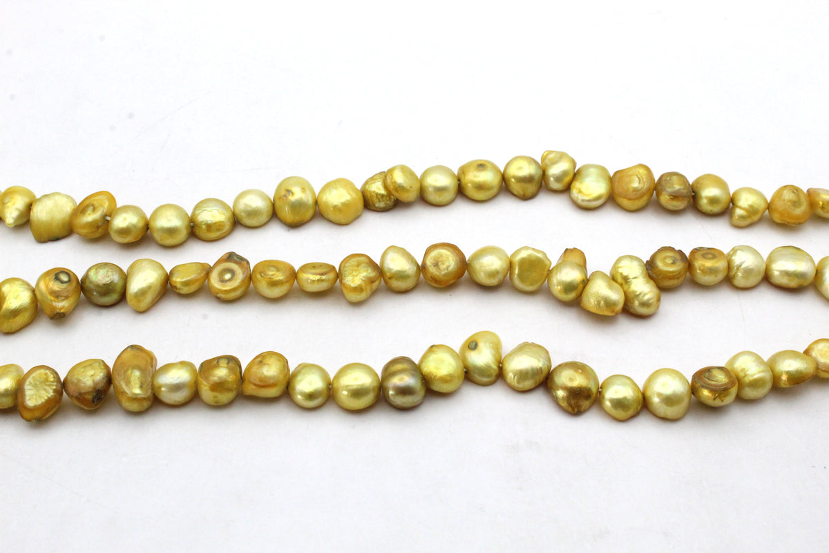 Fresh Water Yellow Pearl Barok Model