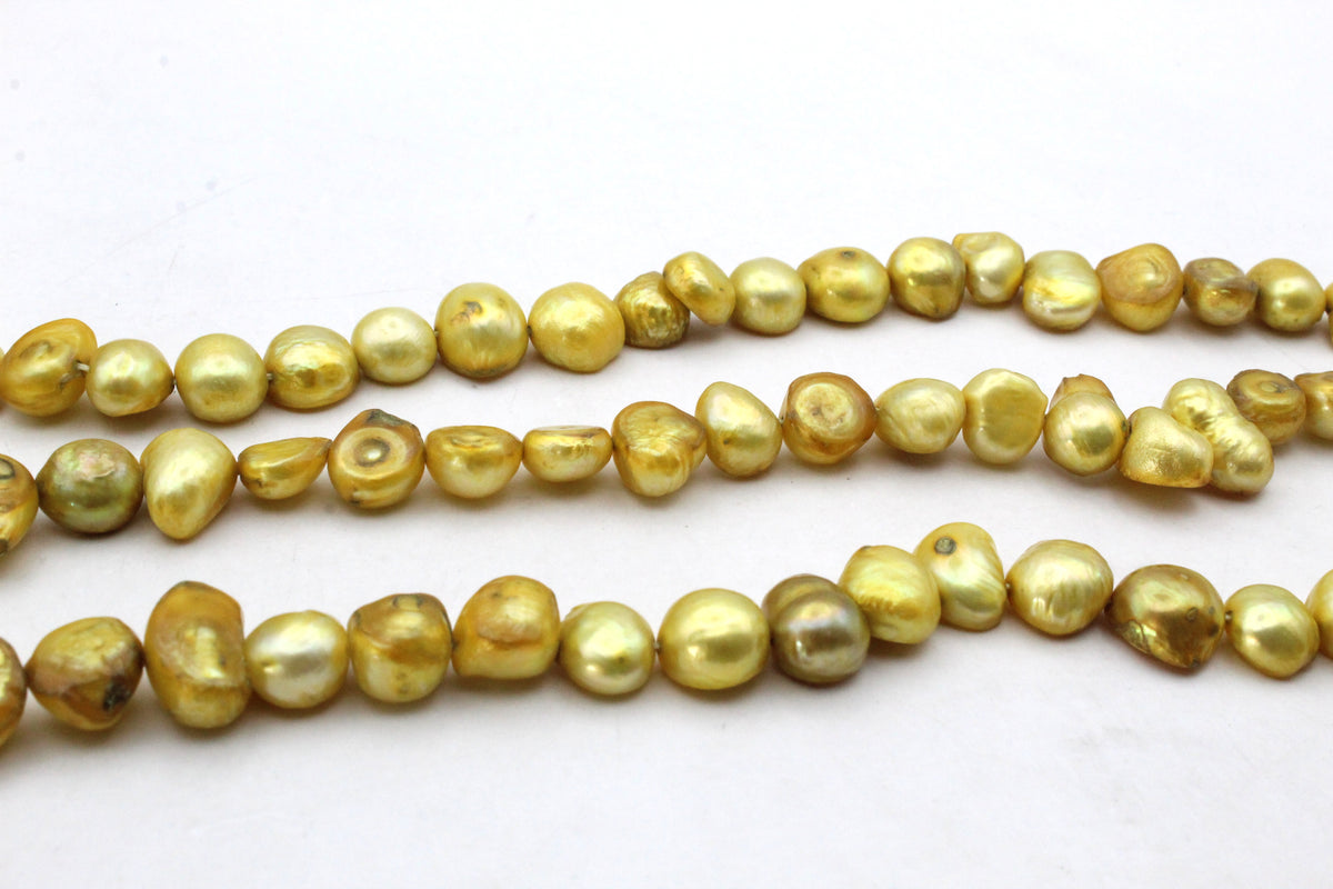 Fresh Water Yellow Pearl Barok Model