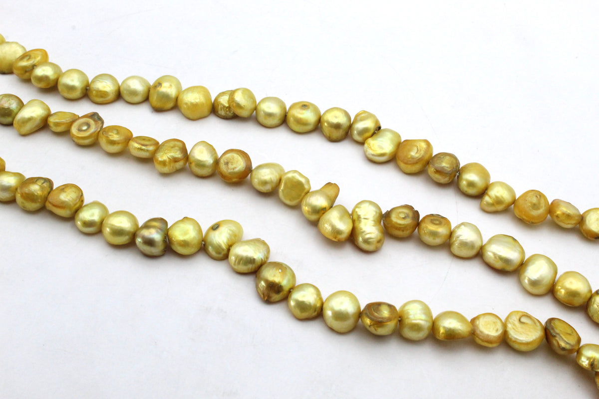 Fresh Water Yellow Pearl Barok Model