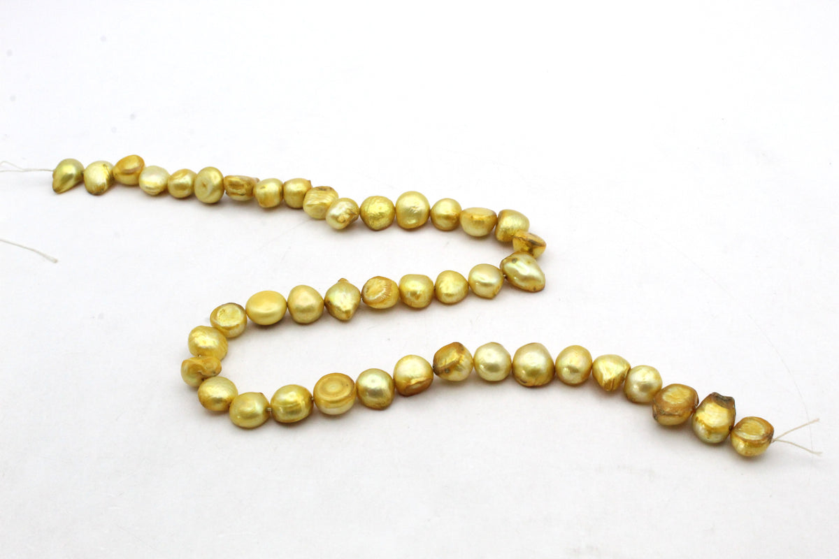 Fresh Water Yellow Pearl Barok Model