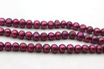 Fresh Water Dark Red Pearl Round 8 mm