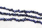 Fresh Water Dark Blue Pearl Round Half Cut