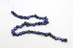 Fresh Water Dark Blue Pearl Round Half Cut