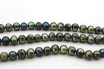 Fresh Water Green Pearl Round 8 mm